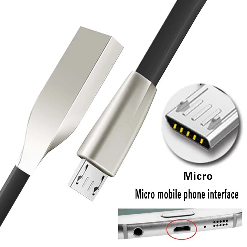 Universal Micro USB Fast Cell Phone Charging Data Sync Charger Cable Lead  for Samsung Xiaomi Huawei LG Android Tablet