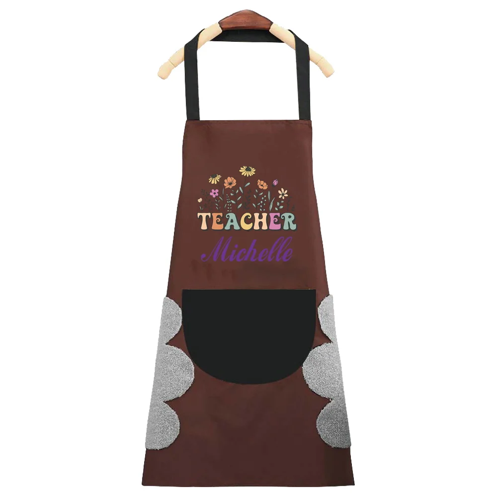 Personalized Customized Waterproof Kitchen Apron Home Cooking Baking Pocket