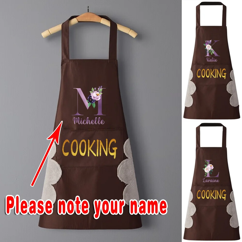 Personalized Customized Fashion Minimalist Kitchen Antifouling Apron Unisex Cooking Accessories Coffee Shop Restaurant