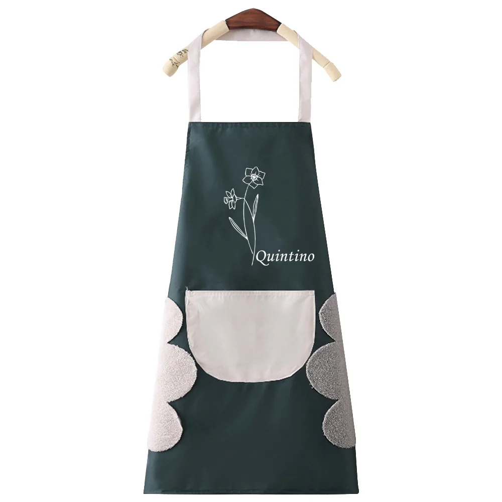 Personalized Customized Household Apron Large Pocket Unisex Cleaning Apron for Cooking and Baking