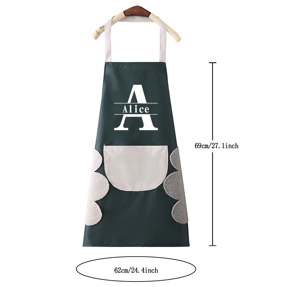 Personalized Customized Large Pocket Sleeveless Apron Unisex Barbecue Kitchen Printed Apron
