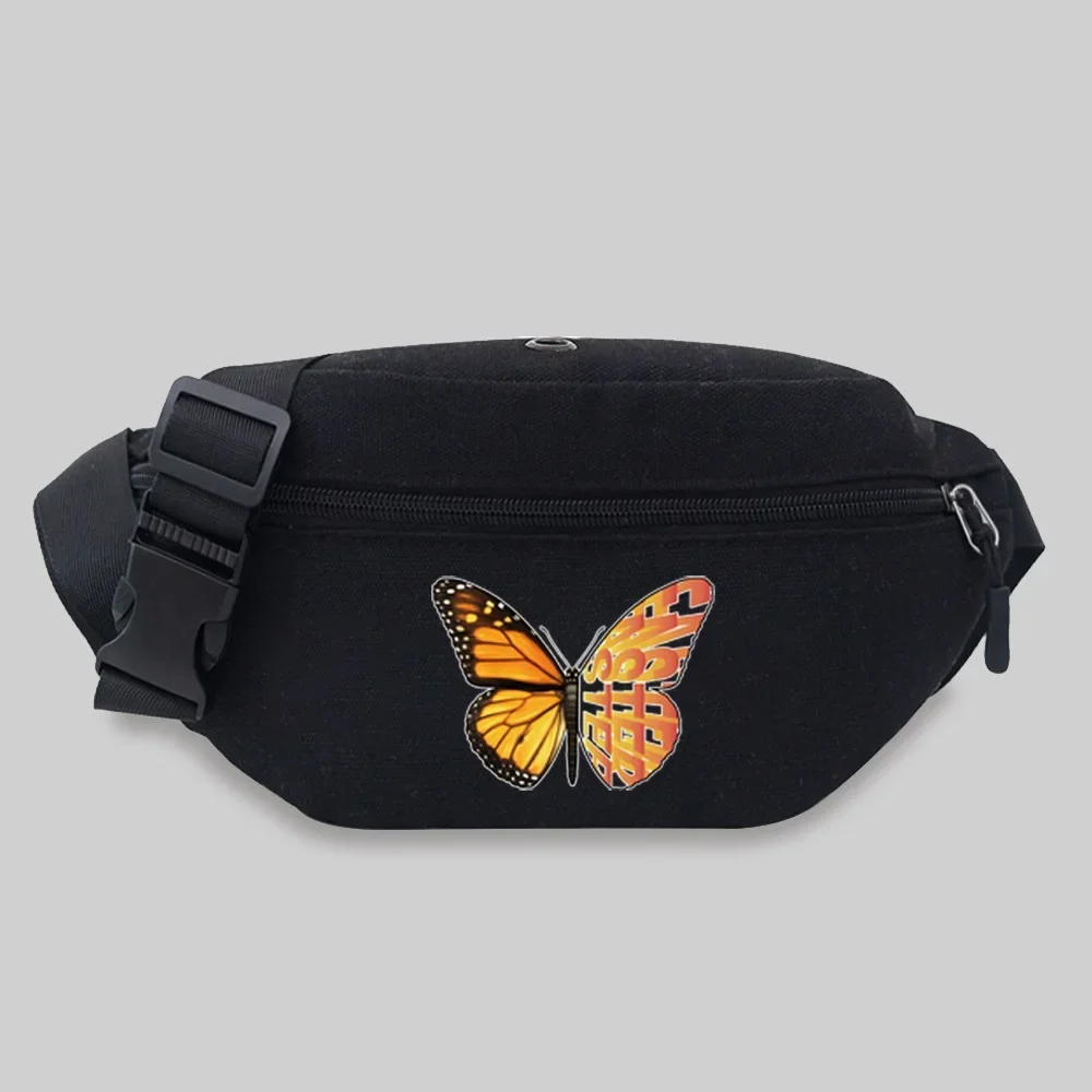 Waist Pack Unisex Bum Bags Butterfly Pattern Printing Series Lightweight  Sports Chest Bag Wild Adjustable Strap Fanny Pack