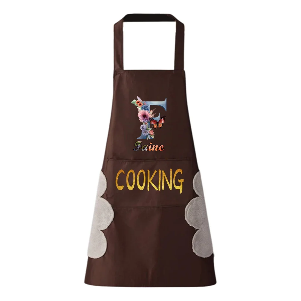 Personalized CustomizedBaked Home Cleaning Apron Chef Waiter Cooking Apron Family Kitchen Sleeveless Overalls.