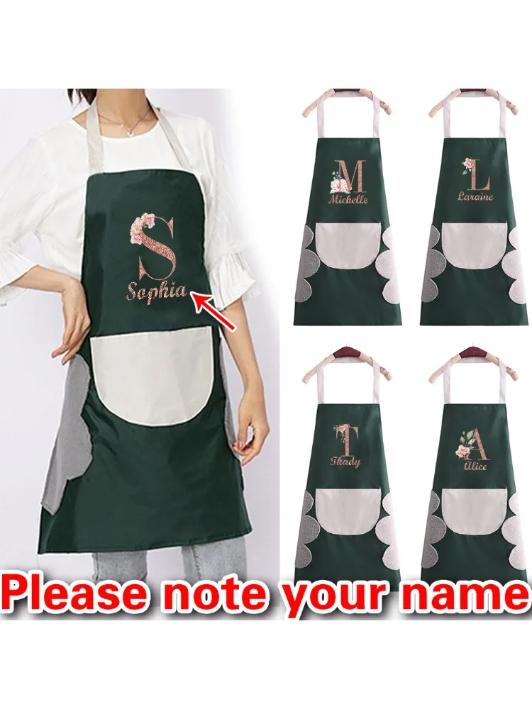 Personalized Customized New Unisex Large Pocket Kitchen Apron Can Wipe Hands, Prevent Dirt, Water and Oil.