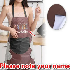 Personalized Customized Unisex Cleaning Apron Cooking Baking Household Large Pocket Apron