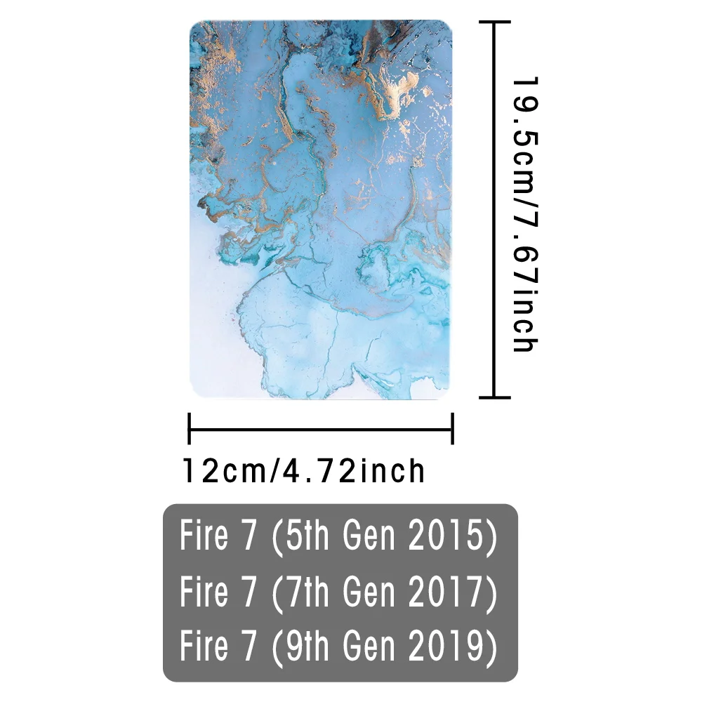 Universal Case For Amazon Fire 7 (5th Gen 2015)/Fire 7 (7th Gen 2017)/Fire 7 (9th Gen 2019) PU Tablet Stand Cover Case