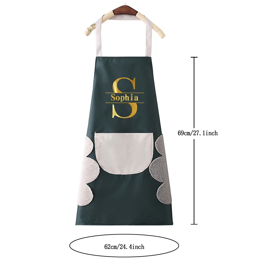 Personalized Customized Apron Can Wipe Hands, Prevent Dirt, Water and Oil, Unisex Kitchen Apron.