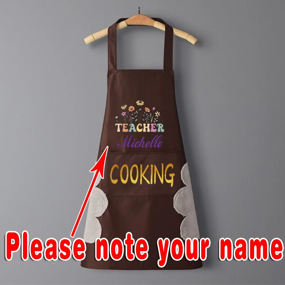 Personalized Customized New Apron Waterproof and Oil-proof Kitchen Baking Kitchen Home Cleaning Tool Accessories