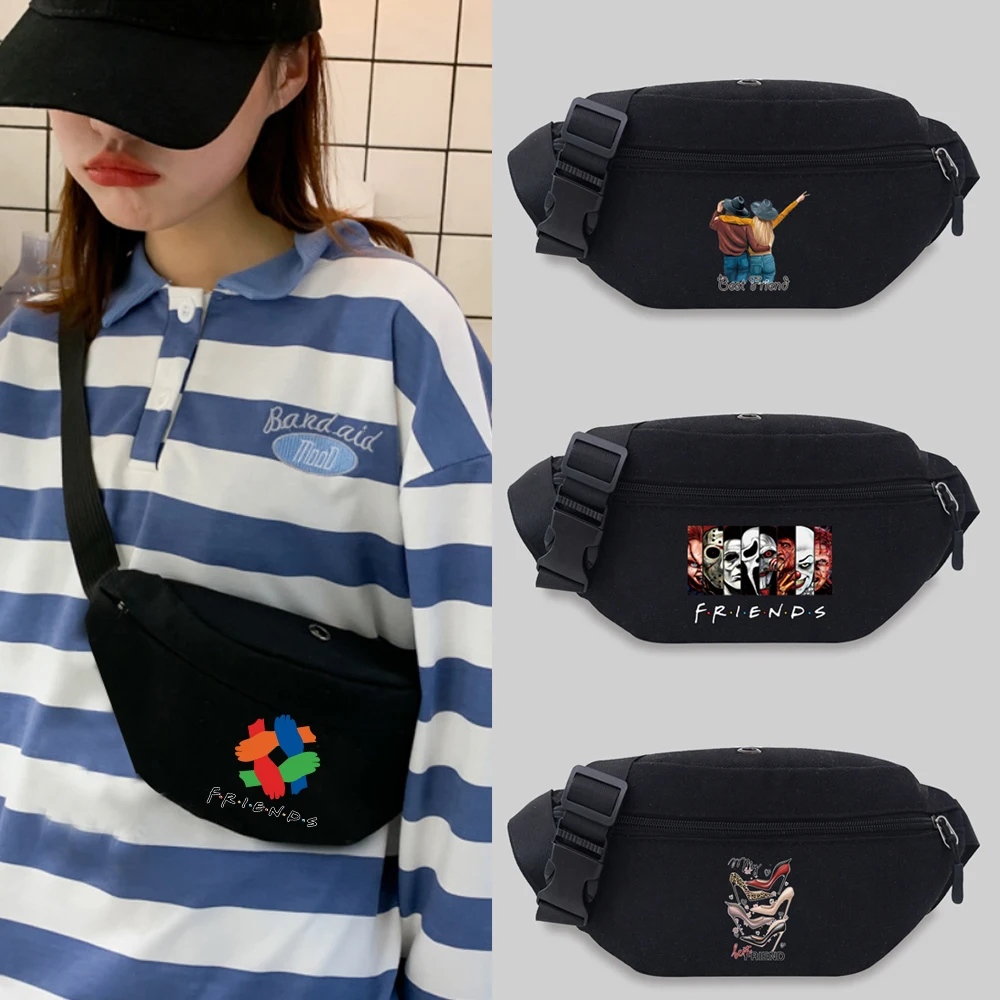 New  Bum Bag 2025 Fashion Unisex Messenger Chest Bags Student Waist Bag Convenient Leisure Friends Seires Styles Fanny Pack