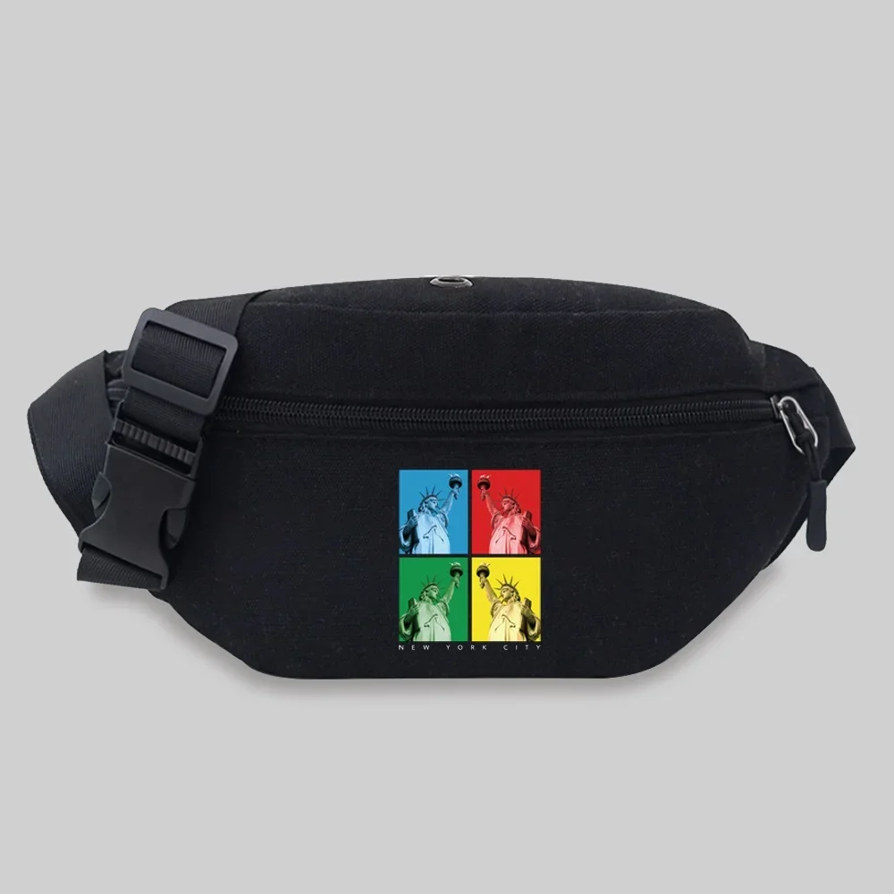 Fanny Packs for Women Outdoor Sports Crossbody Bag Sculpture Series Pattern Waist Bags Leisure Sports Canvas Travel Belt Bag