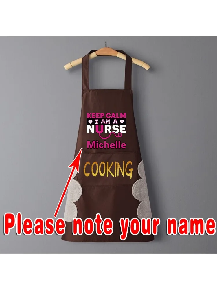 Personalized Customized Waterproof and Oil-proof Aprons for Men’s and Women’s Family Kitchens Are Suitable for Kitchens.