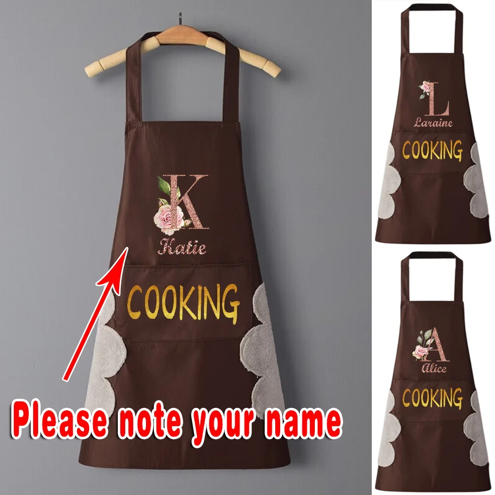 Personalized Customized Unisex Kitchen Cooking Baking Overalls Apron Home Cleaning Tools Baking Barbecue Chef Cooking Apron.