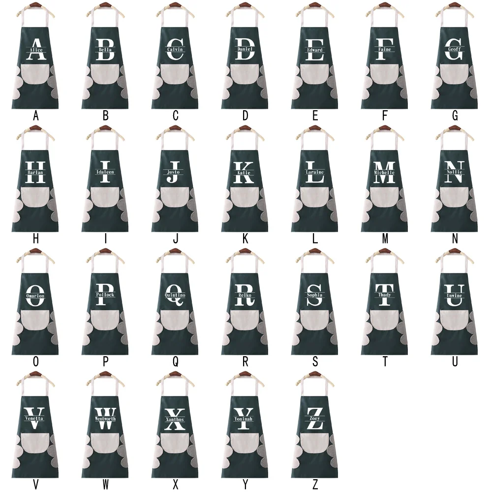 Personalized Customized Large Pocket Sleeveless Apron Unisex Barbecue Kitchen Printed Apron