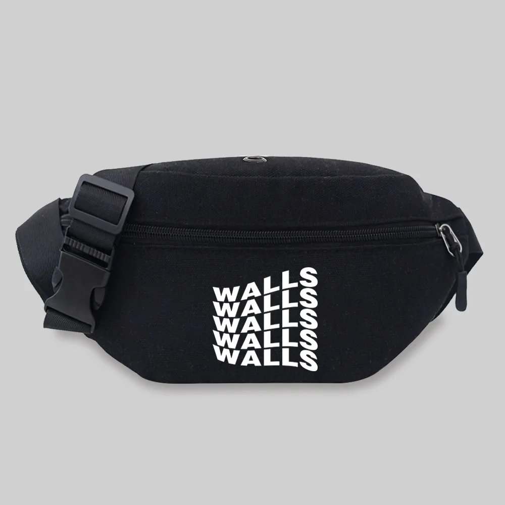 Trend Wallsl Pattern Waist Bag Chest Bag Unisex Student Printing  Leisure Sports Fanny pack Wild Bum bag