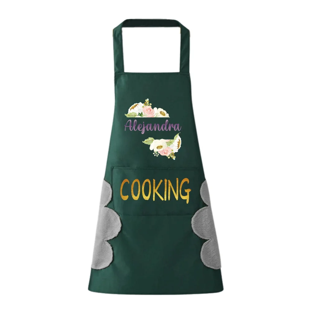 Oil-proof and Waterproof Women’s Sleeveless Kitchen Apron Restaurant Chef Outdoor Camping Picnic Kitchen Cooking Apron