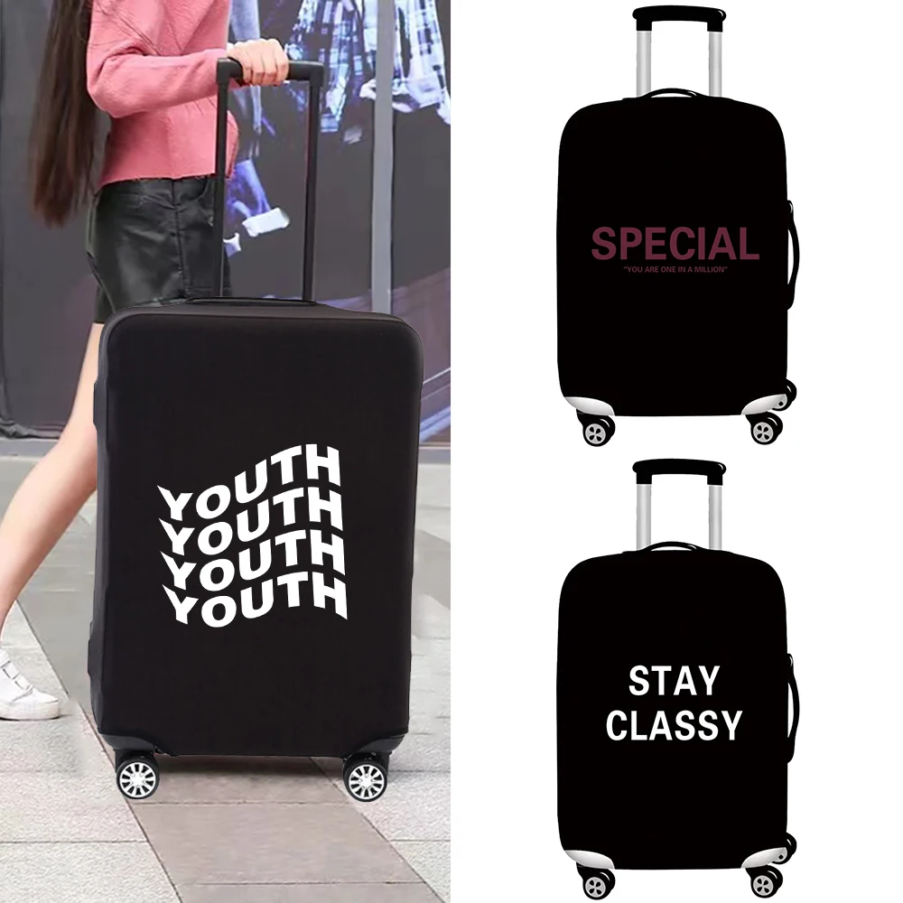 Portable Lightweight Luggage Covers Trolley Case Walls Pattern 18-32 Inch Travel Holiday Essentials Luggage Protector Cover New