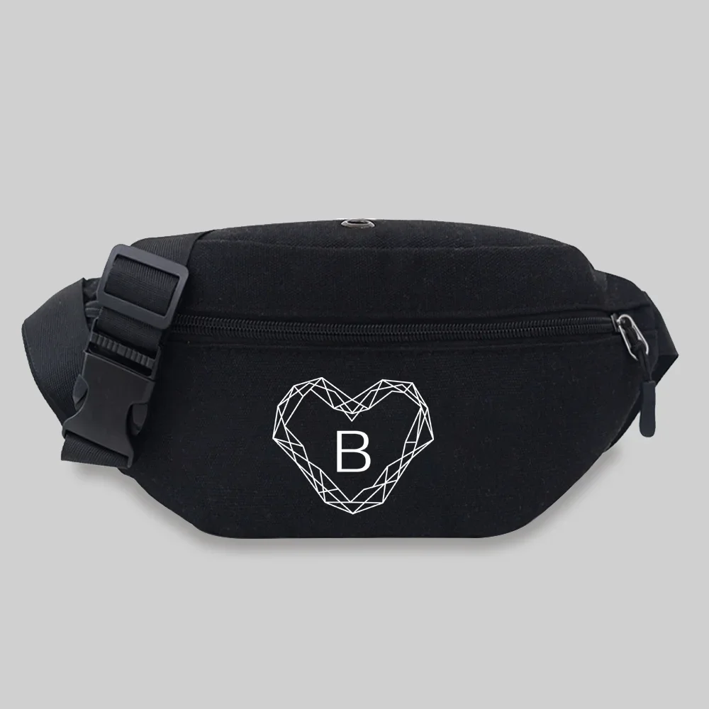 Waist Pack Unisex Bum Bags Diamond Pattern Printing Series Lightweight Leisure Sports Chest Bag Wild Adjustable Strap Fanny Pack