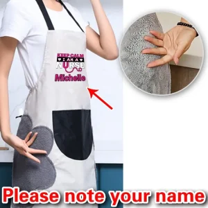Personalized Customized Kitchen Apron Female Male Chef Work Apron Barbecue Restaurant Bar Coffee Shop Beauty Nail Art Studio