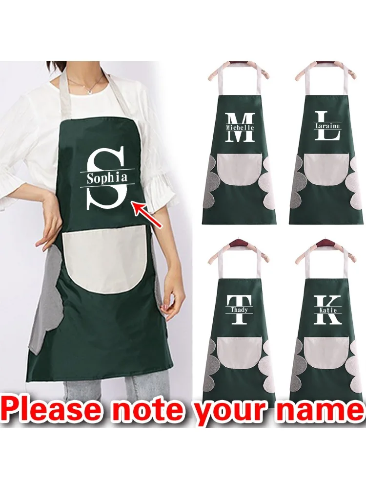 Personalized Customized Large Pocket Sleeveless Apron Unisex Barbecue Kitchen Printed Apron