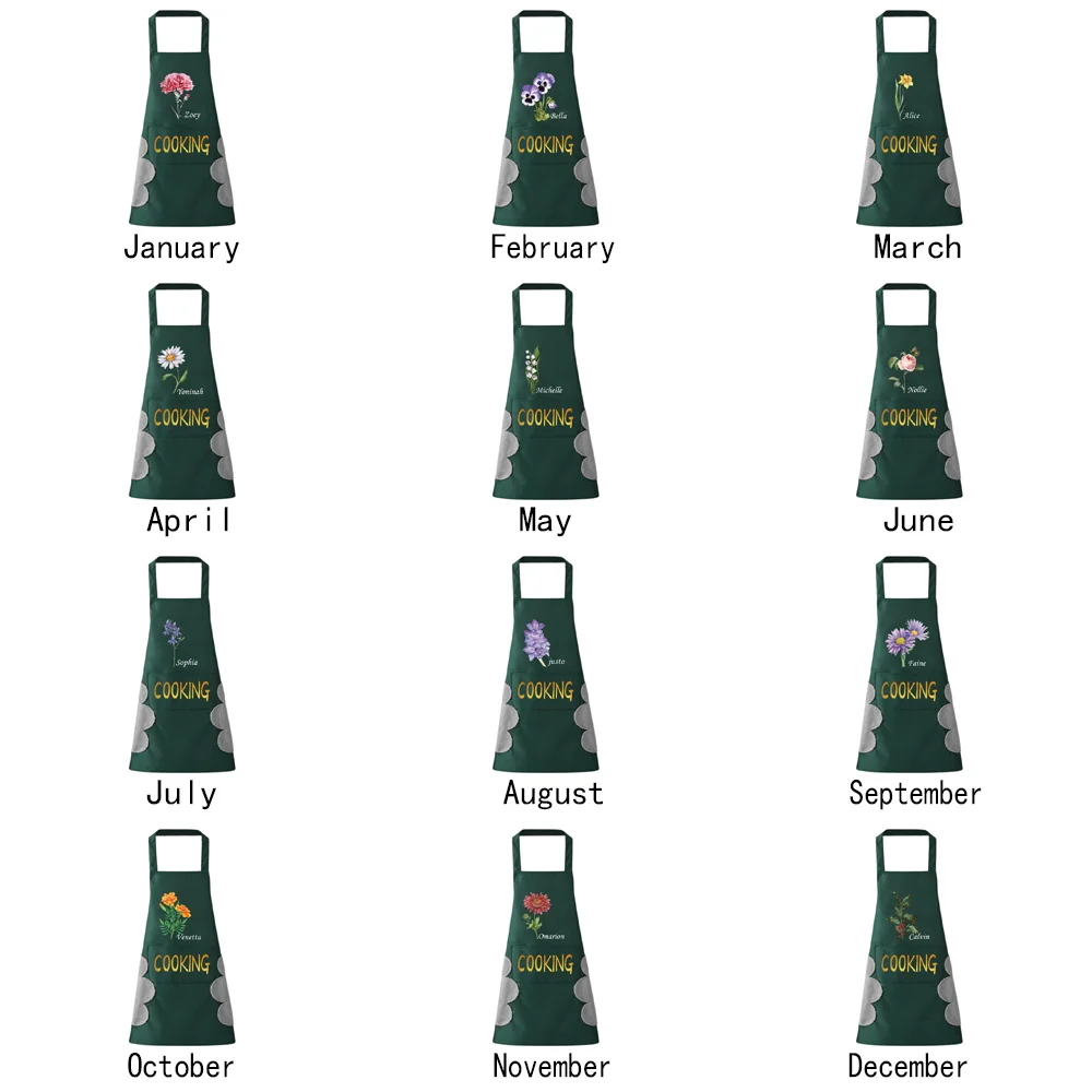 Bib Cooking Baking Cleaning Tools Restaurant Chef Kitchen Waterproof and Oil-proof Apron