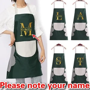 Personalized Customized Apron Can Wipe Hands, Prevent Dirt, Water and Oil, Unisex Kitchen Apron.