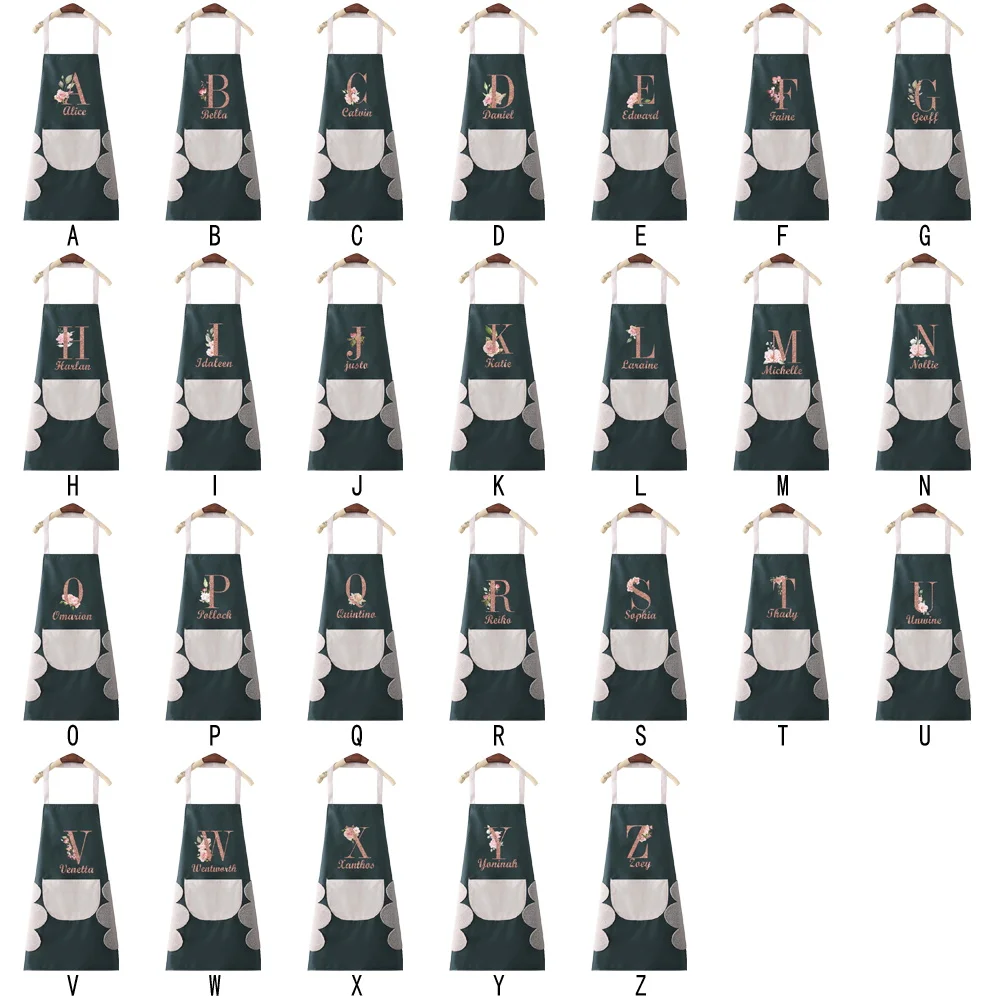 Personalized Customized New Unisex Large Pocket Kitchen Apron Can Wipe Hands, Prevent Dirt, Water and Oil.