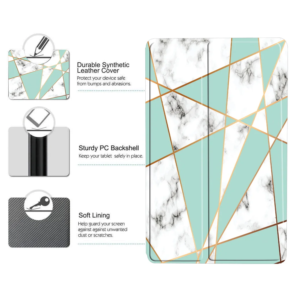 Universal Case For Amazon Fire 7 (5th Gen 2015)/Fire 7 (7th Gen 2017)/Fire 7 (9th Gen 2019) PU Tablet Stand Cover Case