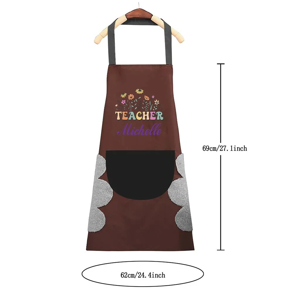 Personalized Customized Waterproof Kitchen Apron Home Cooking Baking Pocket