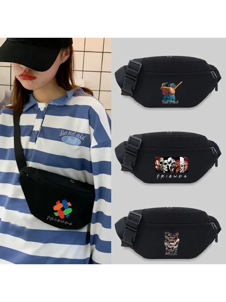 New  Bum Bag 2025 Fashion Unisex Messenger Chest Bags Student Waist Bag Convenient Leisure Friends Seires Styles Fanny Pack