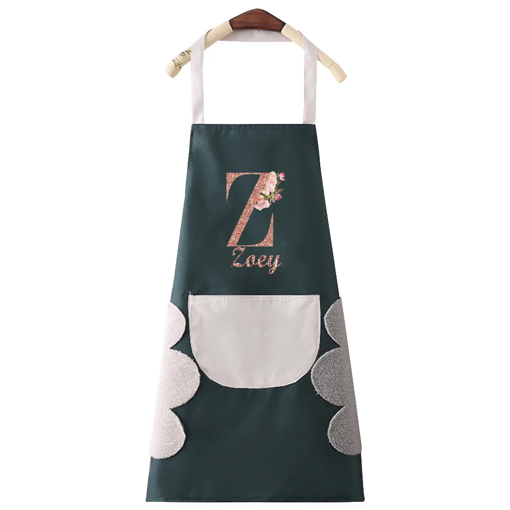 Personalized Customized New Unisex Large Pocket Kitchen Apron Can Wipe Hands, Prevent Dirt, Water and Oil.