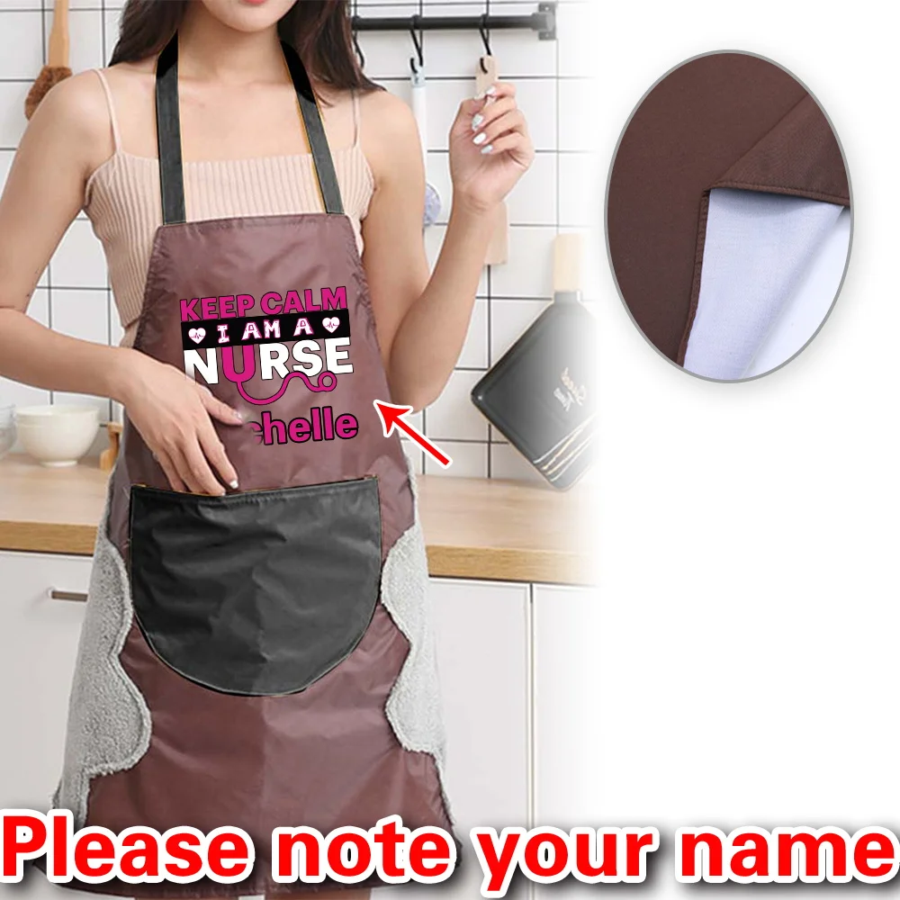 Personalized Customized Oil-proof and Waterproof Adult Fashion Coffee Overalls Apron Kitchen Accessories for Men and Women