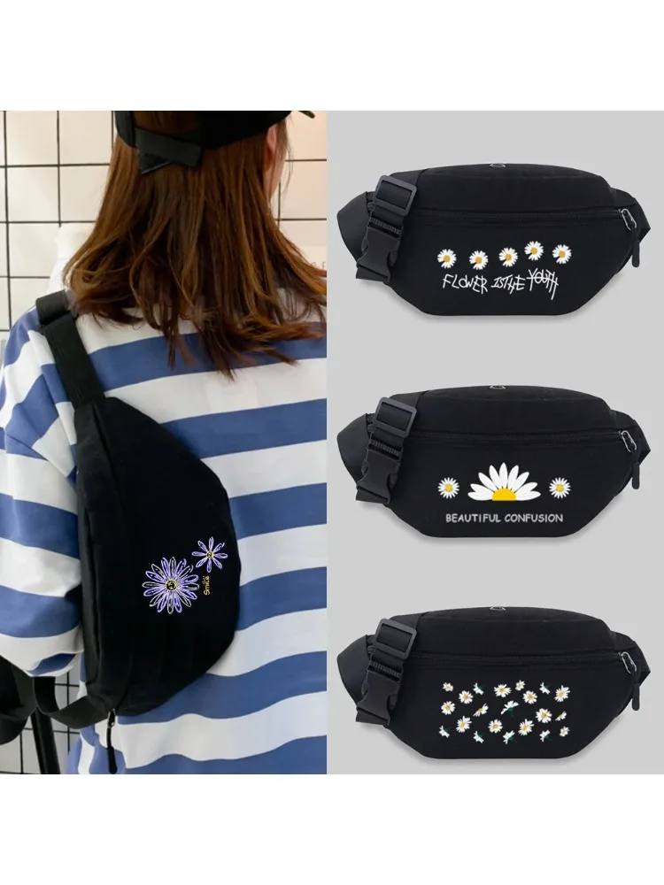 New Bum Bag 2025 Fashion Unisex Messenger Chest Bags Student Waist Bag Convenient Leisure Daisy Seires Styles Fanny Pack