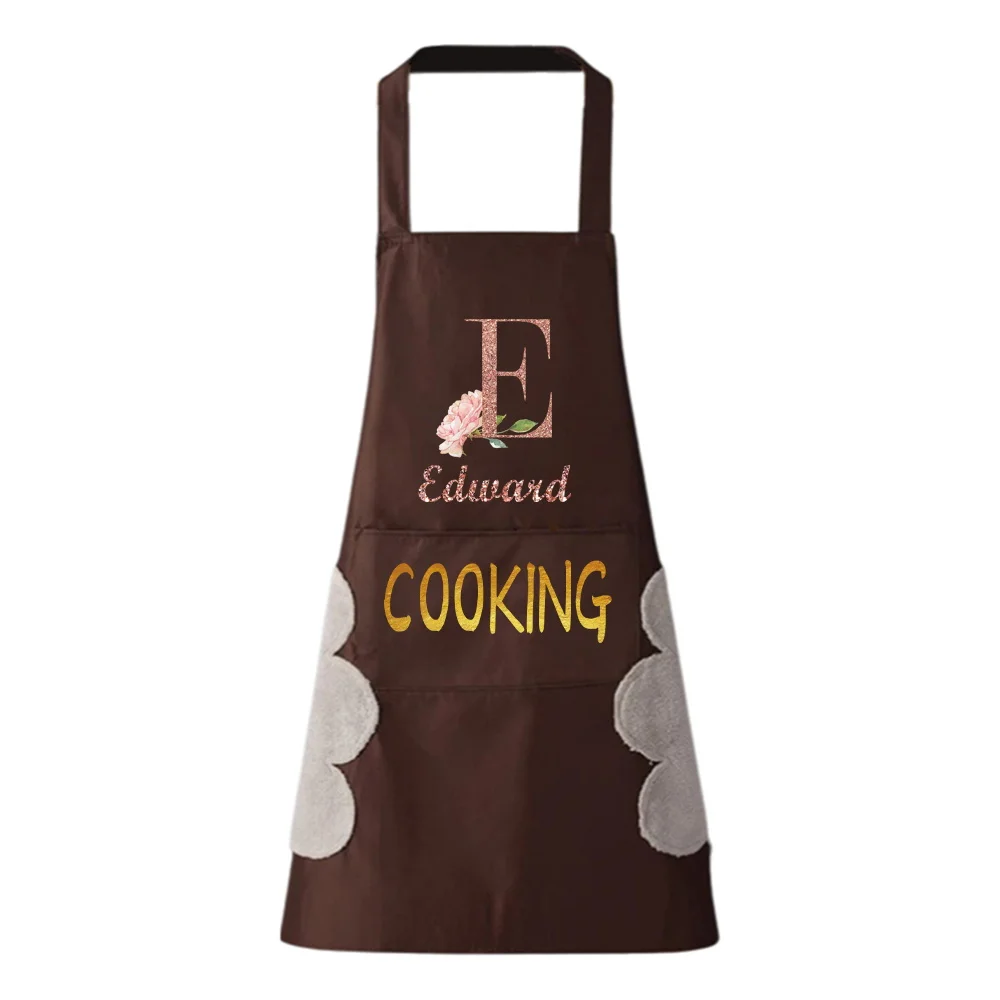 Personalized Customized Unisex Kitchen Cooking Baking Overalls Apron Home Cleaning Tools Baking Barbecue Chef Cooking Apron.