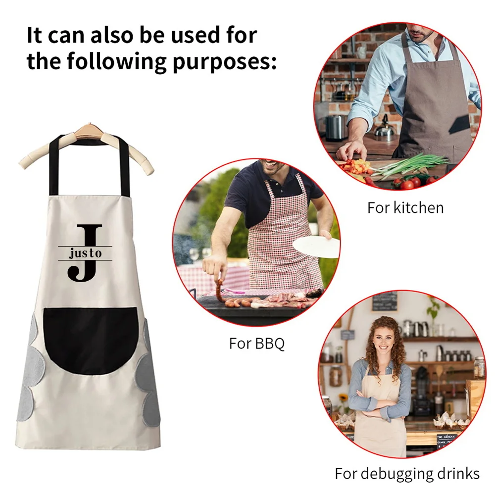 Personalized Customized Apron Home Sleeveless Hanging Neck Kitchen Cooking Gardening Apron New Style