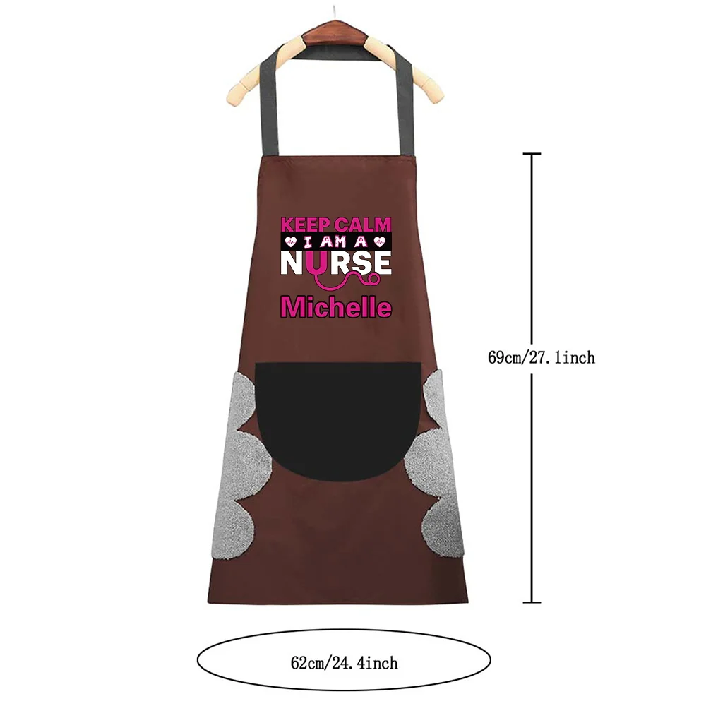 Personalized Customized Oil-proof and Waterproof Adult Fashion Coffee Overalls Apron Kitchen Accessories for Men and Women