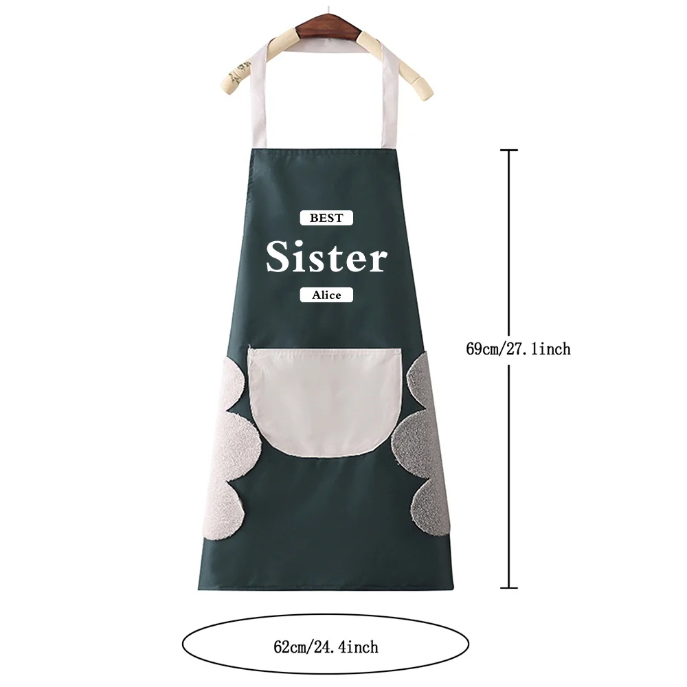 Personalized Customized Kitchen Apron Waterproof Restaurant Barber Shop Fashion Printing Cleaning Apron