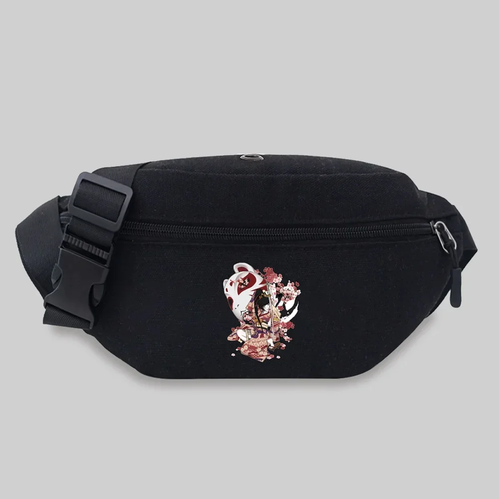 Fanny Pack Popular Student Backpack Mask Pattern Series Crossbody Bag Waist Bag Chest Bag Casual Sports