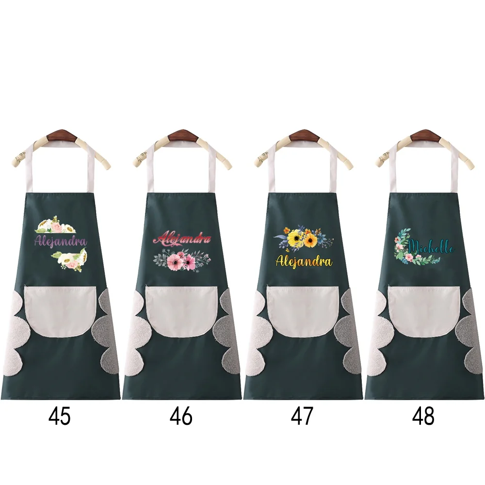 Personalized Customized New Fashion Kitchen Apron Unisex Chef Work Cleaning Apron