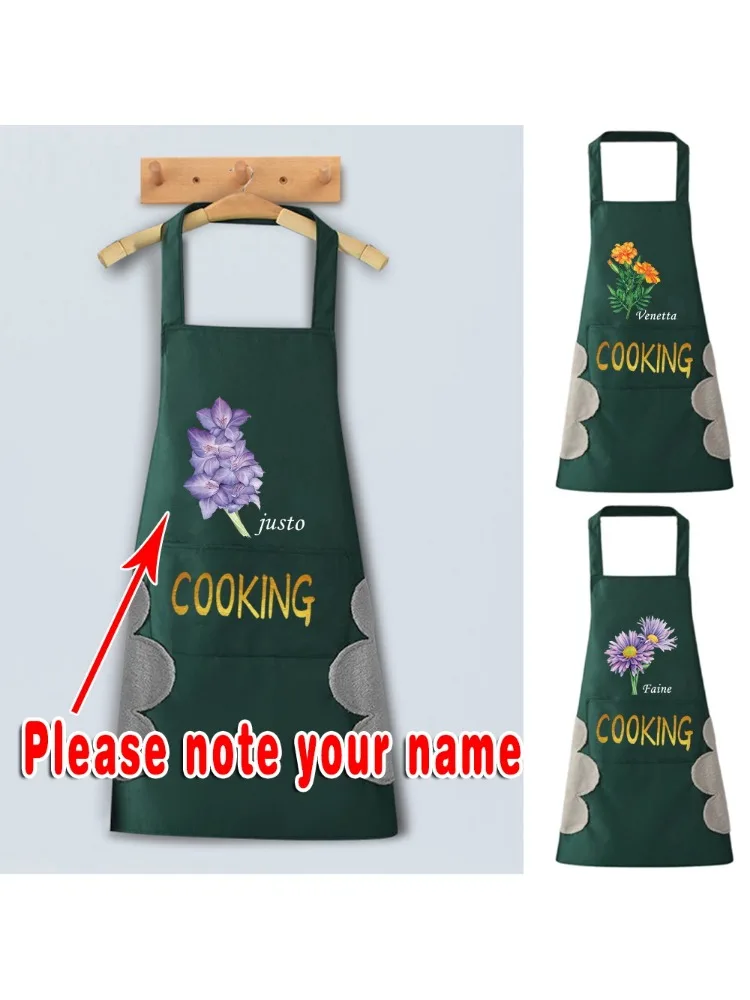 Bib Cooking Baking Cleaning Tools Restaurant Chef Kitchen Waterproof and Oil-proof Apron