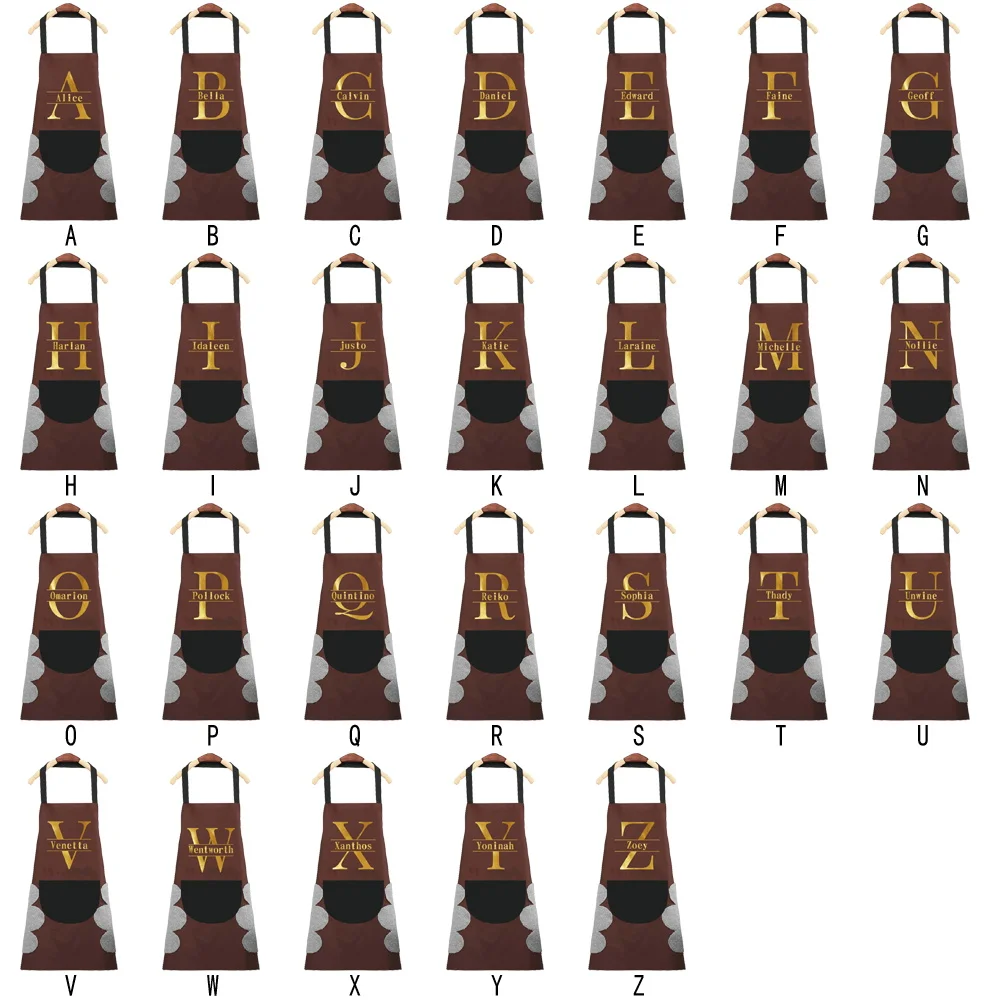 Personalized Customized New Waterproof and Oil-proof Apron for Men and Women Kitchen Cooking Apron Is Light and Durable.