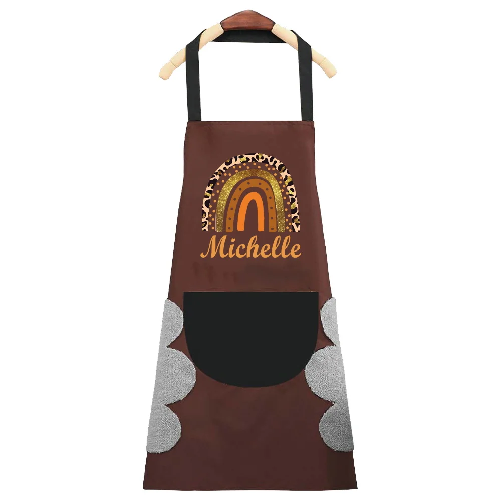 Personalized Customized Kitchen Household Oil-proof Cooking Apron Kitchen Waterproof Adult Coffee Baking Accessories