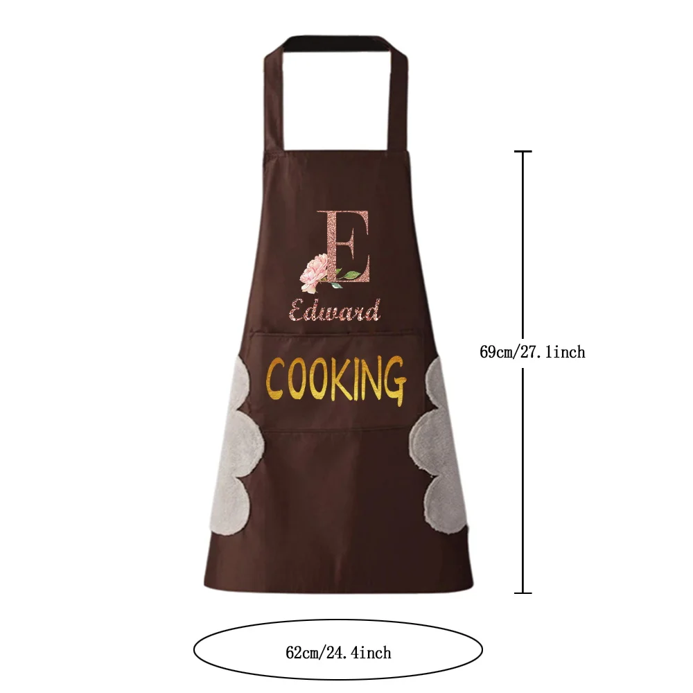 Personalized Customized Unisex Kitchen Cooking Baking Overalls Apron Home Cleaning Tools Baking Barbecue Chef Cooking Apron.