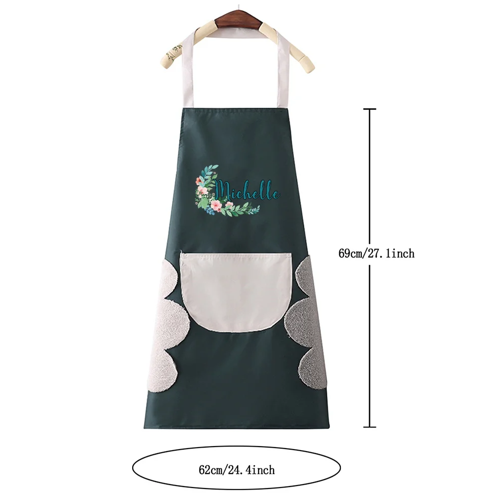 Personalized Customized New Fashion Kitchen Apron Unisex Chef Work Cleaning Apron