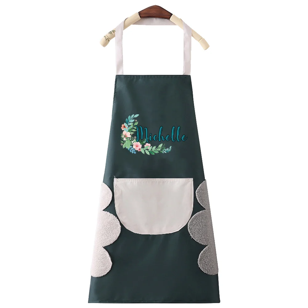 Personalized Customized New Fashion Kitchen Apron Unisex Chef Work Cleaning Apron