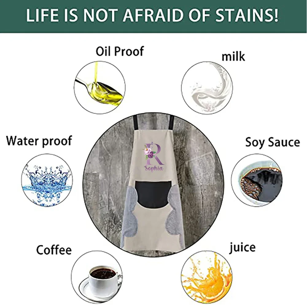 Personalized Customized Dirty and Oil-resistant Coffee Printing Apron Kitchen Accessories