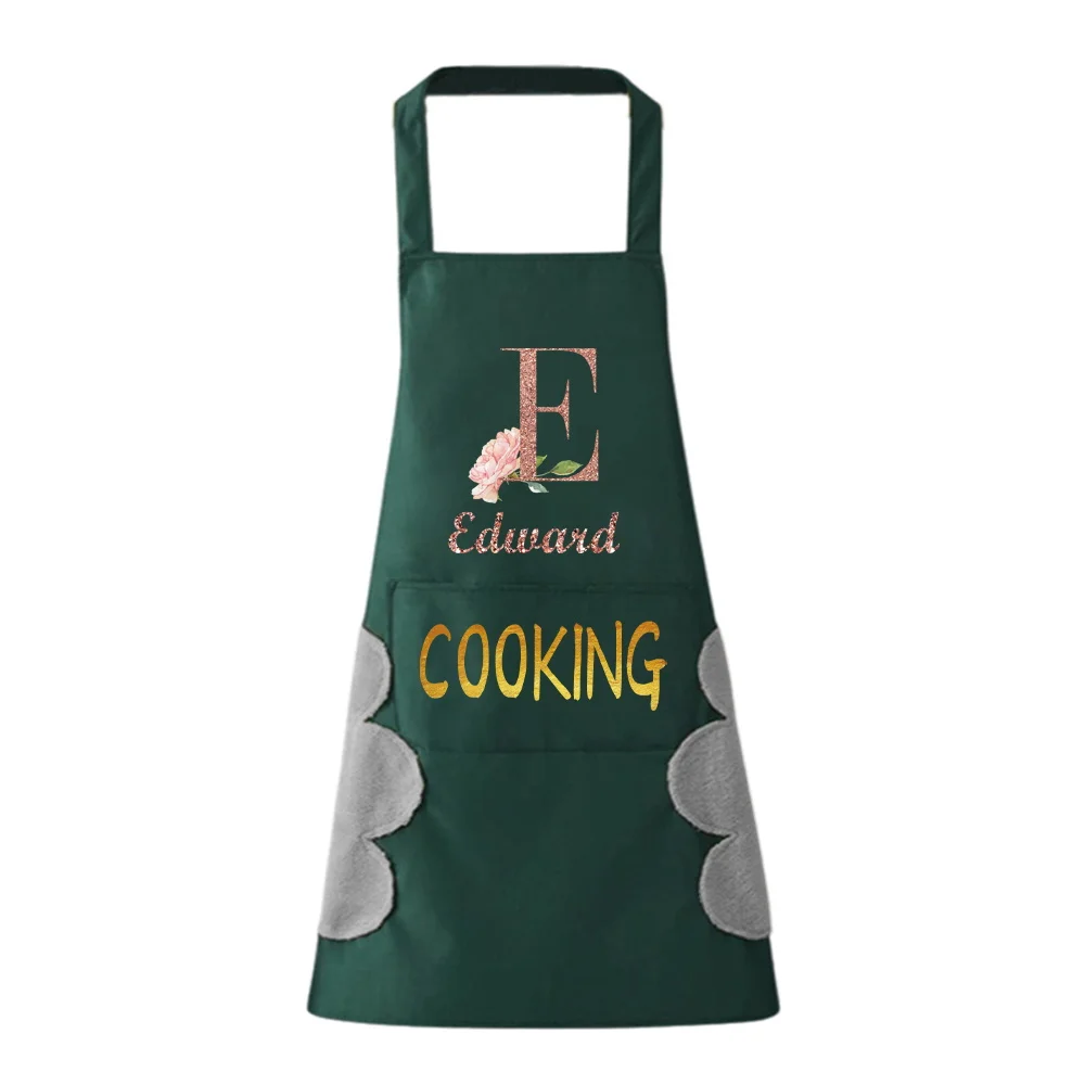 Home Dining Room Kitchen Baking Sleeveless Neck Bib Oil-proof Apron Cleaning Apron
