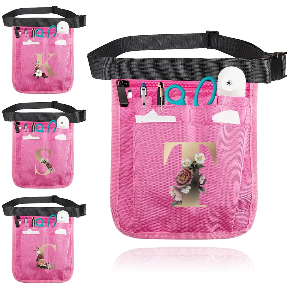 Nurse Waist Pocket Multi Pocket Waist Organizer Belt Medical Supplies Storage Nurse Bag Gold Series Durable Storage Bags