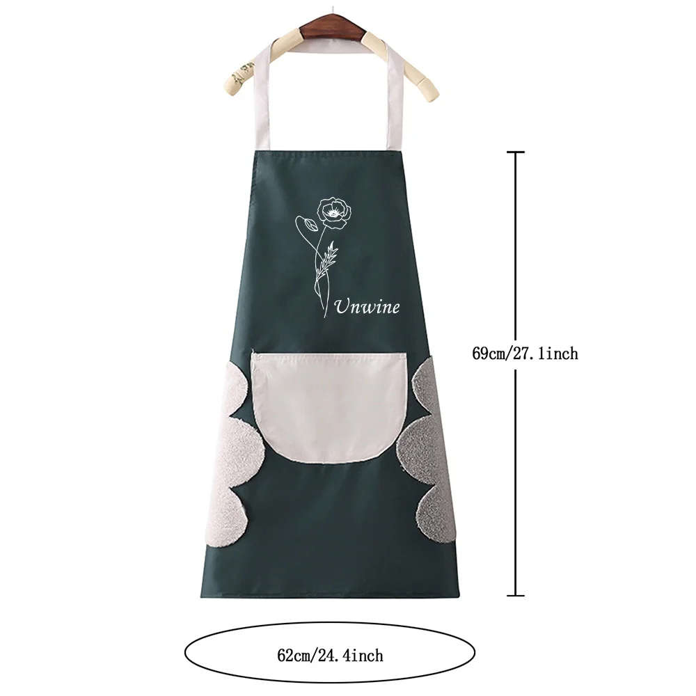 Personalized Customized Household Apron Large Pocket Unisex Cleaning Apron for Cooking and Baking