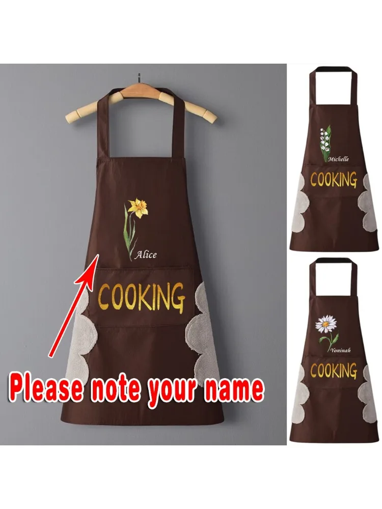 Personalized Custom Antifouling Waterproof Restaurant Uniform Home Cleaning Cooking Apron Home Cleaning Tools.