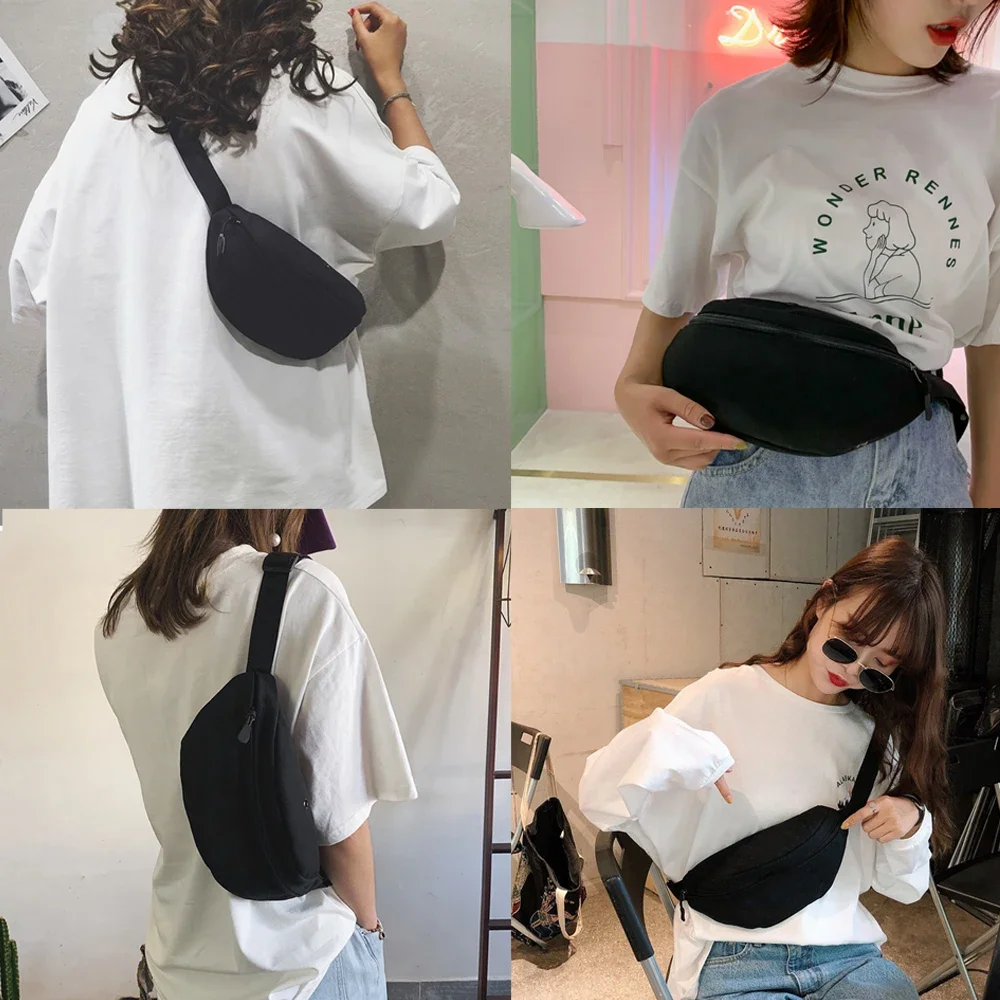 2025 Popular Student Bum Bag Pew Pattern Messenger Waist Bag Chest Bag Leisure Sports Canvas Fanny Pack Convenient